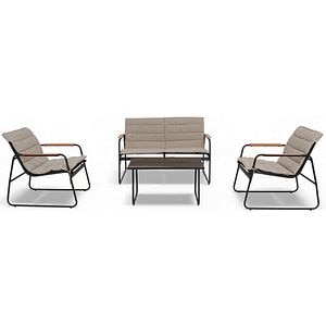 Set mobilier gradina HOME DECOR, 5 piese, maro taupe