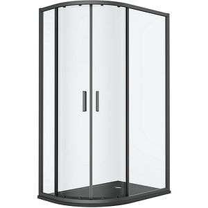 Cabina dus standard GOODHOME Ledava, montaj dreapta, 120 x 80 x 195 cm, sticla securizata 8mm, profil negru