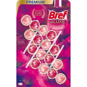 Odorizant toaleta BREF Deluxe Magnolia, 4 x 50 g