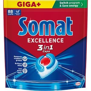 Detergent pentru masina de spalat vase SOMAT 3 in 1, 88 capsule