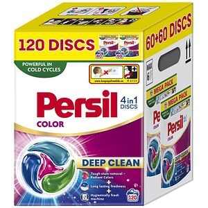 Detergent capsule PERSIL 4in1 Discs Color, 2 x 60 spalari