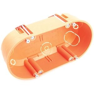 Doza dubla DIETZEL D-HWDZ-65-IEC, IP30, portocaliu