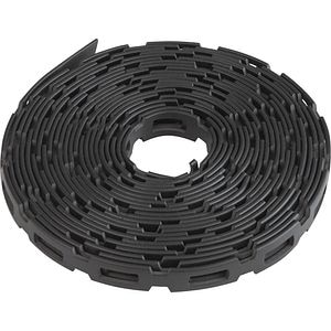 Banda de plastic perforata, 5m, negru