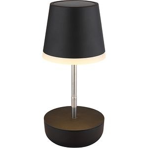 Veioza solara GLOBO, 3000K, IP44, plastic, negru