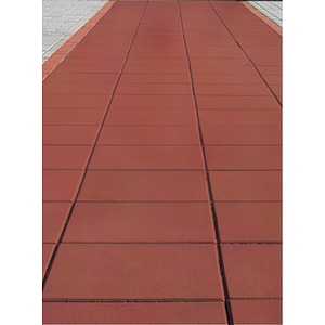 Dala gradina, ciment, rosu, 40 x 40 cm, 6.25 buc/mp • Stone Garden