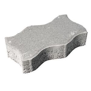 Pavaj ondulat, beton, gri, 22 x 11.2 x 6 cm, 40 buc/mp  