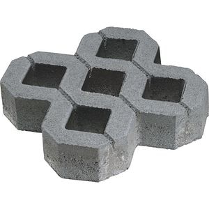 Pavaj grila, beton, gri, 40 x 40 x 8 cm, 6.25 buc/mp • Semmelrock