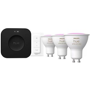 Starter kit PHILIPS HUE 8720169374546, GU10, 4.2W, 400lm, Lumina RGB