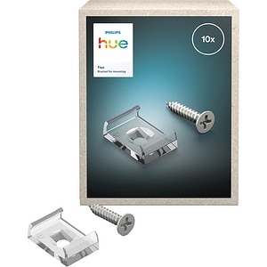 Set 10 suporti PHILIPS Hue S, 4 x 8.9 x 9 cm, IP20, plastic, alb