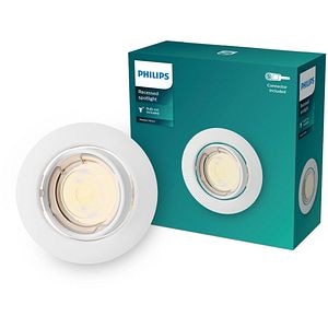 Spot incastrat PHILIPS Peridot 929004669331, 7W, IP20, alb