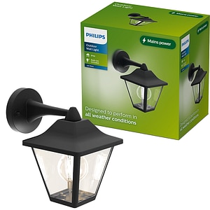Lampa solara Philips Juli, 25W, IP44, plastic, negru