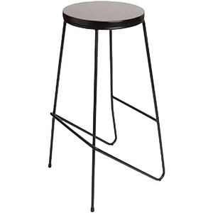 Scaun bar GOODHOME Maloux, 41 x 41 x 71 cm, negru