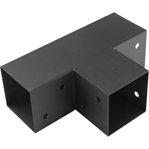 Conector pergola GPT 90 DMX, 92 x 185 x 275 x 1.5 mm, vopsit cu pulbere neagra, otel