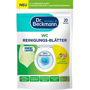Servetele pentru curatarea toaletei DR BECKMANN Magic Leaves, Citrus Sensation, 20 bucati