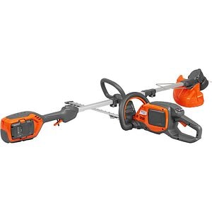 Set trimmer gazon si trimmer gard viu HUSQVARNA 215iL + 215iHD45, acumulator si incarcator incluse