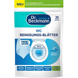 Servetele pentru curatarea toaletei DR BECKMANN Magic Leaves, Ocean Breeze, 20 bucati