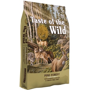 Hrana uscata pentru caini TASTE OF THE WILD Pine Forest, Adult, Vanat si Miel, 12.2 kg