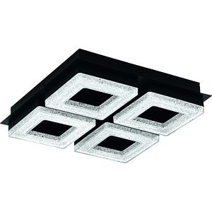 Plafoniera EGLO Fradelo, LED, 4x3.5W, 1600lm, negru