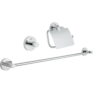 Set accesorii baie GROHE Essentials 3in1 40775001, 3 accesorii, crom