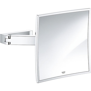 Oglinda cosmetica GROHE Selection Cube 40808000, amplificare 3x, argintiu