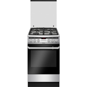 Aragaz HANSA FCMX58292, 4 arzatoare, Gaz + Electric, L 50 cm, Grill, inox