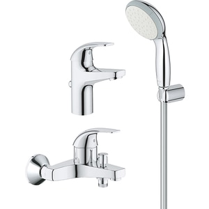 Set baterii GROHE Start Curve 126746, 1 functie, metal, argintiu