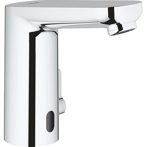 Baterie lavoar cu senzor infrarosu GROHE Eurosmart Cosmopolitan E 36327001, baterie Litiu 6V, alama, argintiu