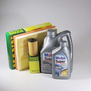 Kit schimb ulei MOBIL Super 3000 5W40, Opel Astra H 1.6 16V, 115-180CP, 2007-Prezent