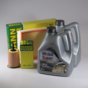Kit schimb ulei MOBIL Super 2000 10W40, Volkswagen Transporter T5, 2.5 TDI, 130-174CP, 2003-2009