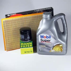 Kit schimb ulei MOBIL Super 3000 5W40, Opel Astra F 1.6, 100CP, 1991-2001