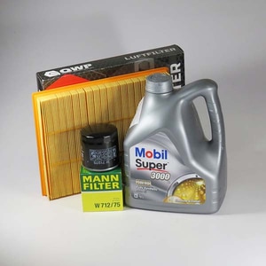 Kit schimb ulei MOBIL Super 3000 5W40, Opel Astra G 1.6 i, 75-85CP, 1998-2005