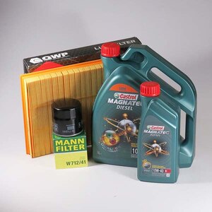 Kit schimb ulei CASTROL Magnatec Diesel 10W40, Opel Astra G 1.7 TD, 68CP, 1998-2001