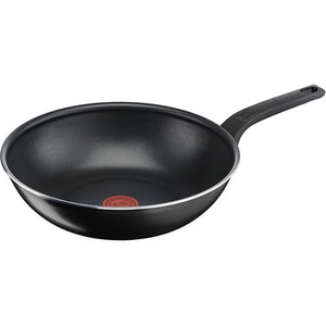 Tigaie wok TEFAL Simply Clean B5671953, 28cm, aluminiu, negru