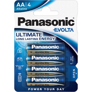 Baterii PANASONIC Evolta Alkaline LR6/AA, 4 bucati
