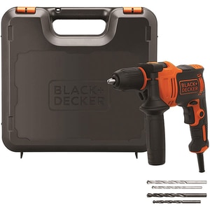 Masina de gaurit si insurubat (bormasina) BLACK&DECKER BEH710K, 710W, 2800RPM, mandrina rapida 13mm, percutie