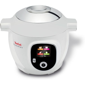 Multicooker TEFAL Cook4Me+ CY851130, 6l, 1600W, 6 programe, aplicatie 150 retete, alb-gri