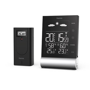 Statie meteo HAMA Black Line 00186417, negru