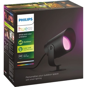Extensie Spot LED smart PHILIPS Hue 8718696174364, 15W, 1050lm, IP65, RGB, negru