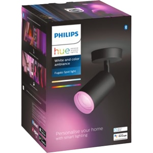 Spot LED smart PHILIPS Hue 8718696171509, 5.7W, 350lm, IP20, RGB, negru