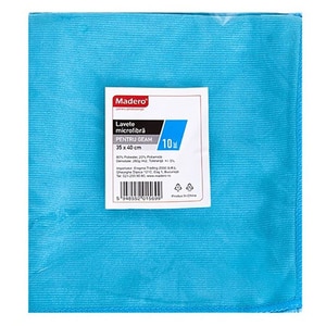 Laveta microfibra geam MADERO 015699, 10 bucati