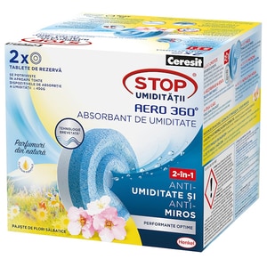 Rezerva absorbant umiditate CERESIT Aero 360 Flori salbatice, 2 x 450 g