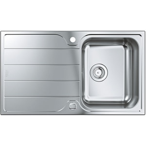 Chiuveta bucatarie GROHE 31571SD1, 1 cuva, picurator reversibil, inox, argintiu