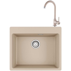 Pachet chiuveta FRANKE Fragranite MRG 610-54, 1 cuva, granit + baterie Pola 1.0, avena