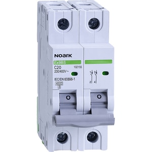 Siguranta automata modulara NOARK 102155, 2P, 20A, curba C