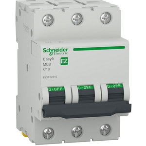 Siguranta automata modulara SCHNEIDER EZ9F32310, 3P, 10A, curba C