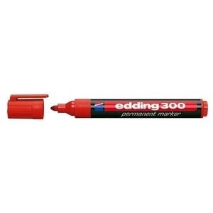Marker permanent EDDING 300, 1.5-3 mm, rosu