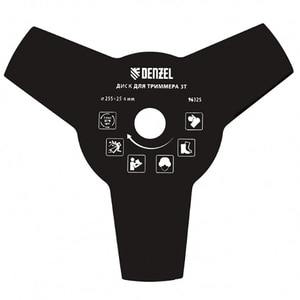 Disc trimmer DENZEL 963257, 255 x 25.4 mm, grosime 1.6 mm, 3 lame, otel