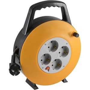 Prelungitor cu tambur HOME HJR 3-10, 4 prize, 10m