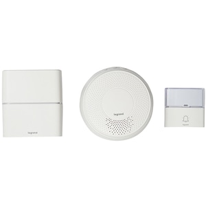 Sonerie dubla wireless LEGRAND Serenity, USB, MP3, 200m, alb