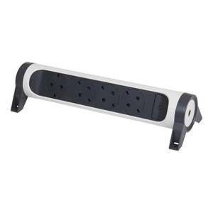 Multipriza LEGRAND L694544, 4 prize, alb-gri inchis